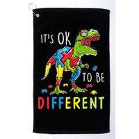 Its Ok to Be Different Autism Dinosaur Golf Towel