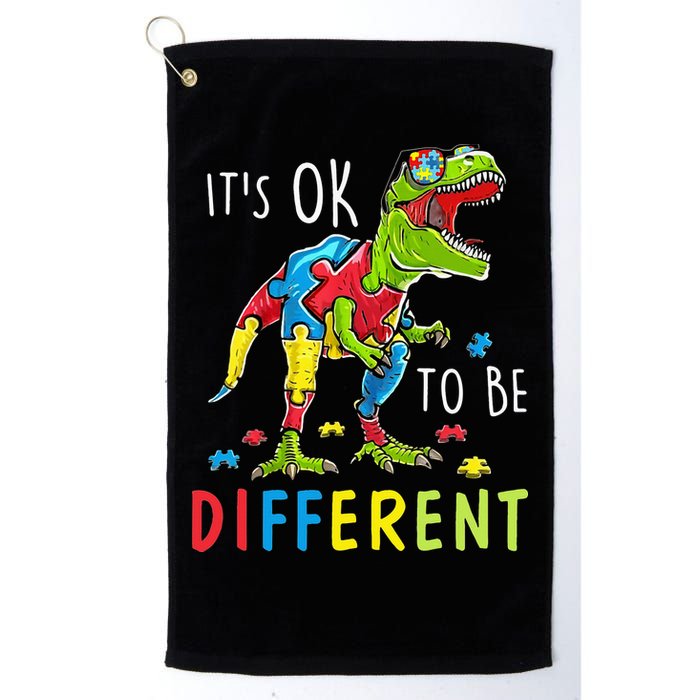 Its Ok to Be Different Autism Dinosaur Golf Towel
