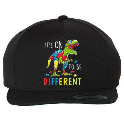 Its Ok to Be Different Autism Dinosaur Wool Snapback Cap