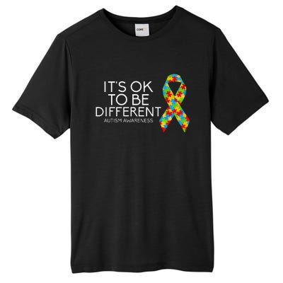 It's OK To Be Different Autism Awareness Tall Fusion ChromaSoft Performance T-Shirt