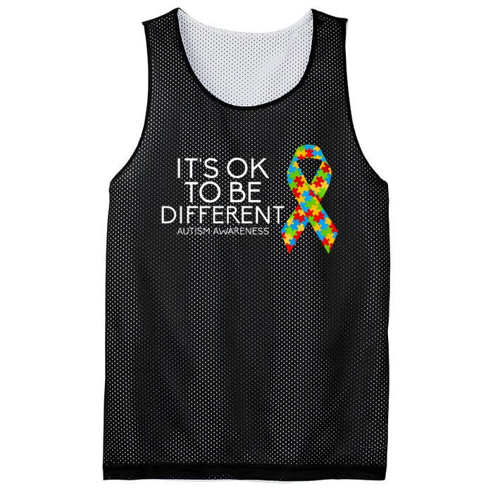 It's OK To Be Different Autism Awareness Mesh Reversible Basketball Jersey Tank