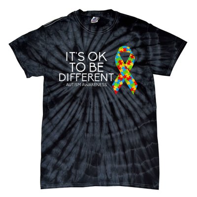 It's OK To Be Different Autism Awareness Tie-Dye T-Shirt