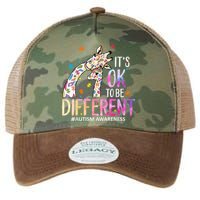 Its Ok To Be Different Autism Awareness Acceptance Be Kind Legacy Tie Dye Trucker Hat