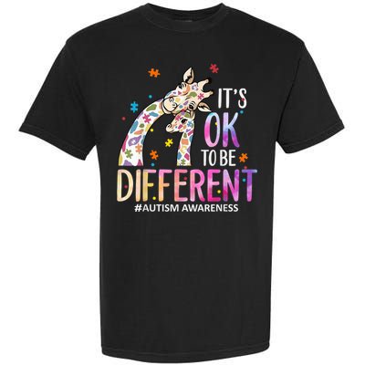 Its Ok To Be Different Autism Awareness Acceptance Be Kind Garment-Dyed Heavyweight T-Shirt