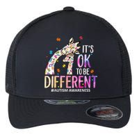 Its Ok To Be Different Autism Awareness Acceptance Be Kind Flexfit Unipanel Trucker Cap