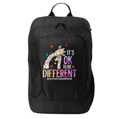 Its Ok To Be Different Autism Awareness Acceptance Be Kind City Backpack