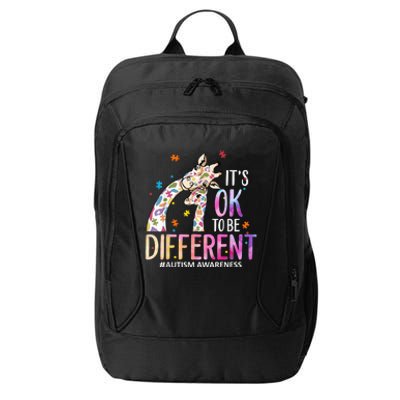 Its Ok To Be Different Autism Awareness Acceptance Be Kind City Backpack