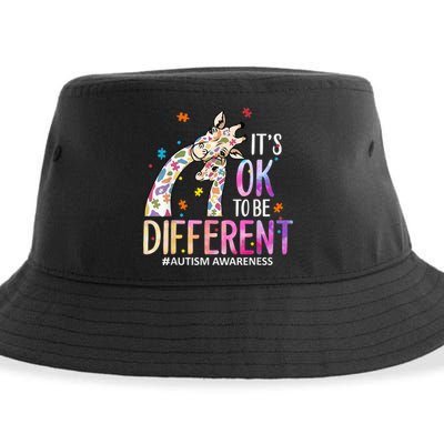 Its Ok To Be Different Autism Awareness Acceptance Be Kind Sustainable Bucket Hat