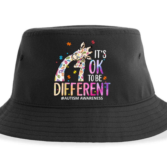 Its Ok To Be Different Autism Awareness Acceptance Be Kind Sustainable Bucket Hat