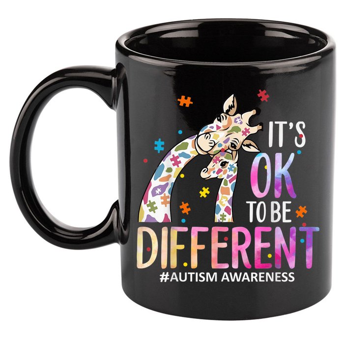 Its Ok To Be Different Autism Awareness Acceptance Be Kind 11oz C Handle Ceramic Mug