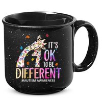 Its Ok To Be Different Autism Awareness Acceptance Be Kind 15oz Campfire Ceramic Mug