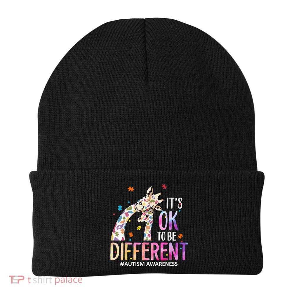 Its Ok To Be Different Autism Awareness Acceptance Be Kind Beanie