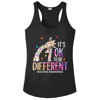 Its Ok To Be Different Autism Awareness Acceptance Be Kind Ladies PosiCharge Competitor Racerback Tank