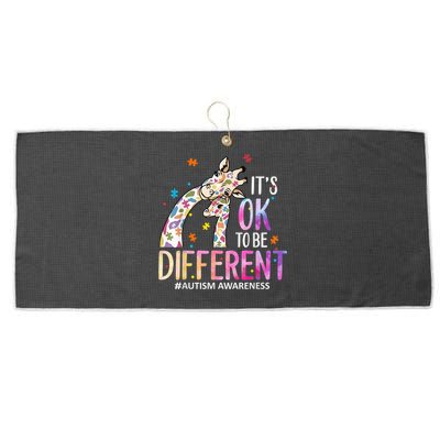 Its Ok To Be Different Autism Awareness Acceptance Be Kind Large Microfiber Waffle Golf Towel