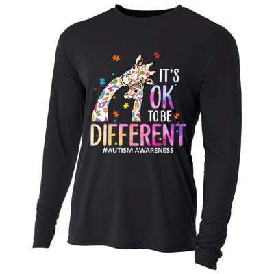 Its Ok To Be Different Autism Awareness Acceptance Be Kind Cooling Performance Long Sleeve Crew