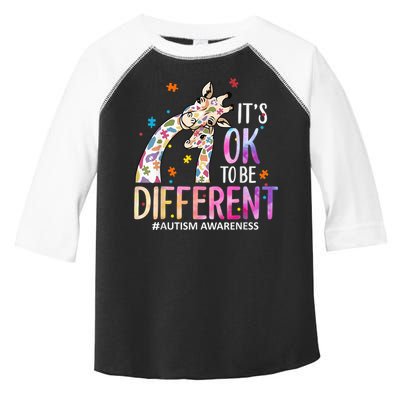Its Ok To Be Different Autism Awareness Acceptance Be Kind Toddler Fine Jersey T-Shirt