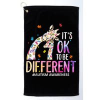 Its Ok To Be Different Autism Awareness Acceptance Be Kind Golf Towel
