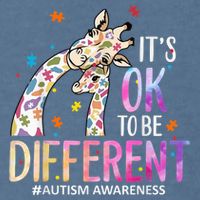 Its Ok To Be Different Autism Awareness Acceptance Be Kind Garment-Dyed Sweatshirt