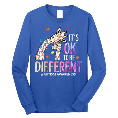 Its Ok To Be Different Autism Awareness Acceptance Be Kind Long Sleeve Shirt