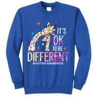 Its Ok To Be Different Autism Awareness Acceptance Be Kind Sweatshirt