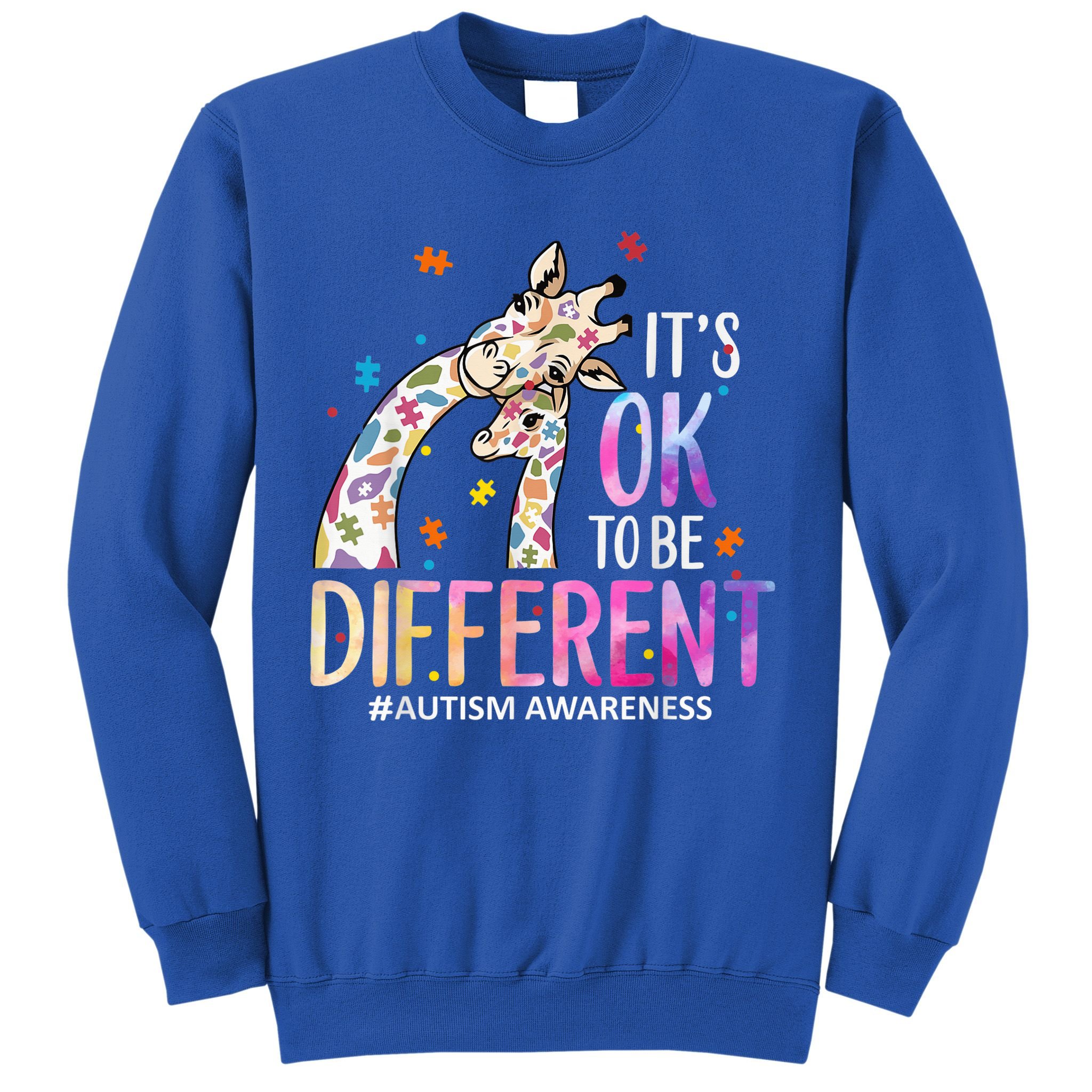 Its Ok To Be Different Autism Awareness Acceptance Be Kind Sweatshirt