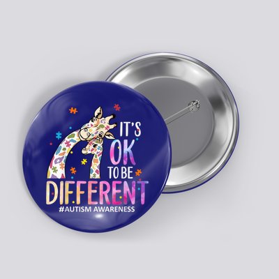 Its Ok To Be Different Autism Awareness Acceptance Be Kind Button
