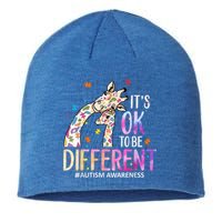 Its Ok To Be Different Autism Awareness Acceptance Be Kind Sustainable Beanie