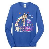 Its Ok To Be Different Autism Awareness Acceptance Be Kind Tall Long Sleeve T-Shirt