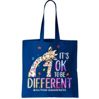 Its Ok To Be Different Autism Awareness Acceptance Be Kind Tote Bag