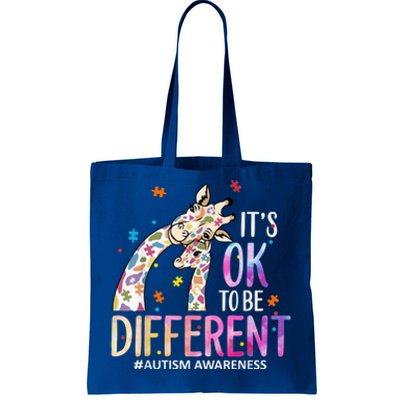 Its Ok To Be Different Autism Awareness Acceptance Be Kind Tote Bag