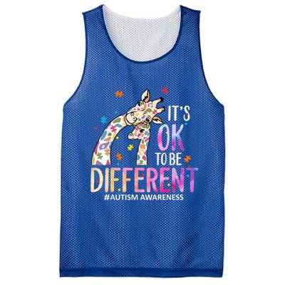 Its Ok To Be Different Autism Awareness Acceptance Be Kind Mesh Reversible Basketball Jersey Tank