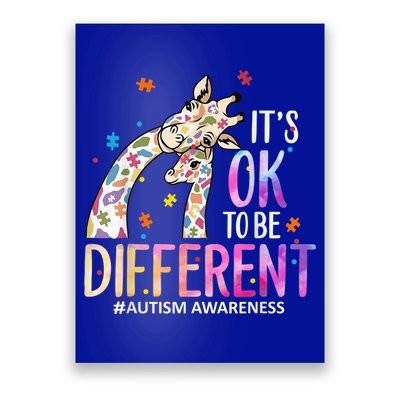 Its Ok To Be Different Autism Awareness Acceptance Be Kind Poster