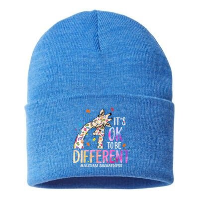 Its Ok To Be Different Autism Awareness Acceptance Be Kind Sustainable Knit Beanie