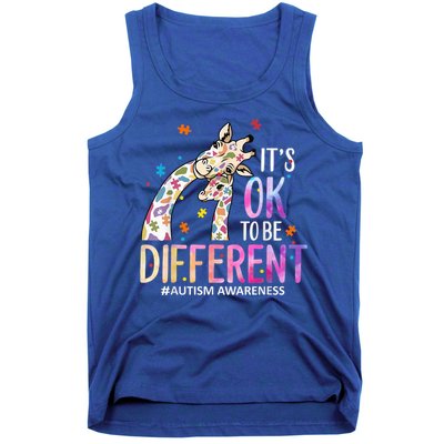 Its Ok To Be Different Autism Awareness Acceptance Be Kind Tank Top