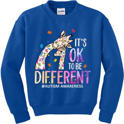 Its Ok To Be Different Autism Awareness Acceptance Be Kind Kids Sweatshirt
