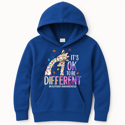 Its Ok To Be Different Autism Awareness Acceptance Be Kind Kids Hoodie