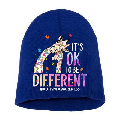 Its Ok To Be Different Autism Awareness Acceptance Be Kind Short Acrylic Beanie