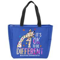 Its Ok To Be Different Autism Awareness Acceptance Be Kind Zip Tote Bag