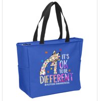 Its Ok To Be Different Autism Awareness Acceptance Be Kind Zip Tote Bag