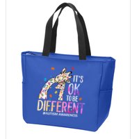 Its Ok To Be Different Autism Awareness Acceptance Be Kind Zip Tote Bag