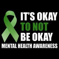It's Okay To Not Be Okay Mental Health Awareness Ribbon Zip Tote Bag