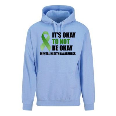 It's Okay To Not Be Okay Mental Health Awareness Ribbon Unisex Surf Hoodie