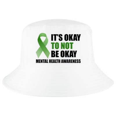 It's Okay To Not Be Okay Mental Health Awareness Ribbon Cool Comfort Performance Bucket Hat