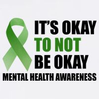 It's Okay To Not Be Okay Mental Health Awareness Ribbon Cooling Performance Crew T-Shirt