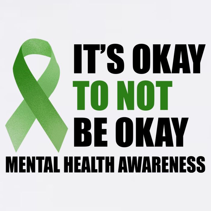It's Okay To Not Be Okay Mental Health Awareness Ribbon Cooling Performance Crew T-Shirt