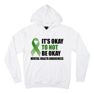 It's Okay To Not Be Okay Mental Health Awareness Ribbon Hoodie