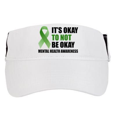 It's Okay To Not Be Okay Mental Health Awareness Ribbon Adult Drive Performance Visor