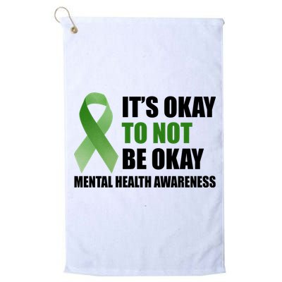 It's Okay To Not Be Okay Mental Health Awareness Ribbon Golf Towel