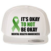 It's Okay To Not Be Okay Mental Health Awareness Ribbon Wool Snapback Cap