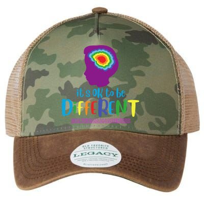 It's OK To Be Different Autism Awareness Legacy Tie Dye Trucker Hat